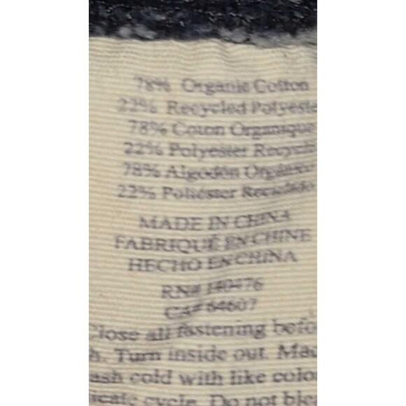 Faherty Epic Quilted Fleece Pullover Men Small Blue Snap Button Organic Cotton - Picture 8 of 8